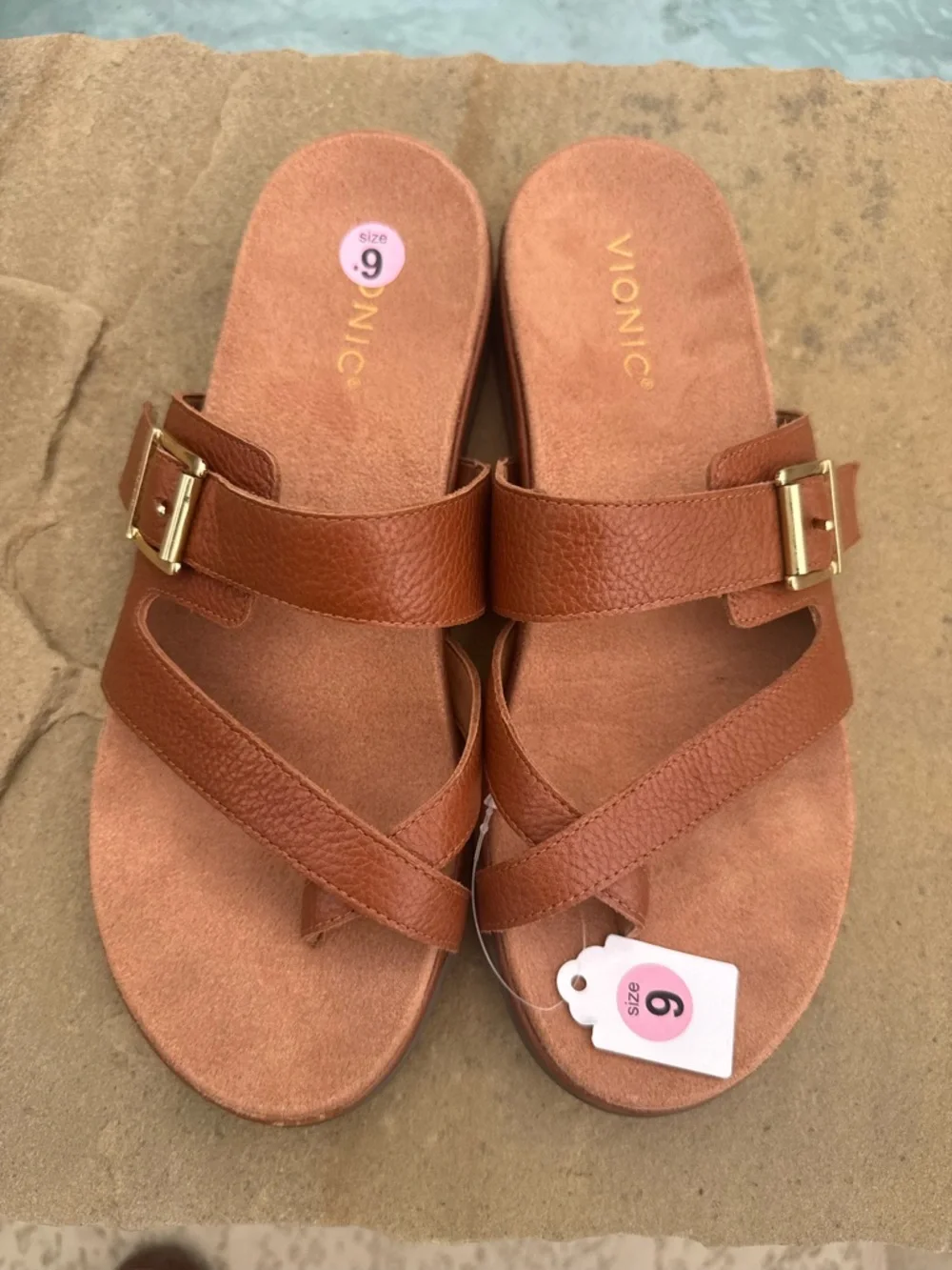 Vionic Carmela Leather Sandals – Size 9 – NEW - Picture 10 of 12